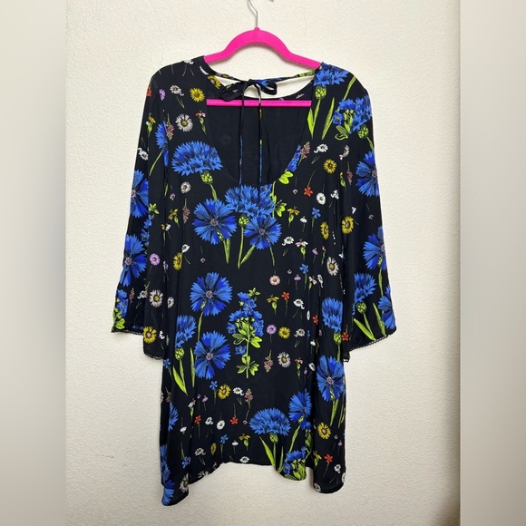 Maeve Anthropologie Lucinda 100% Silk Wildflower Floral Pocketed Swing D… - Picture 10 of 15